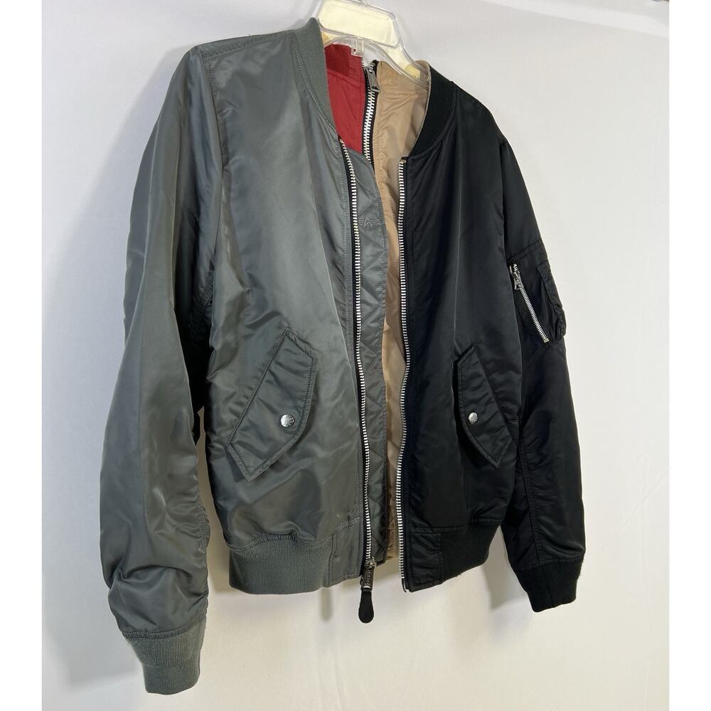 Alpha Industries Bomber Flight Jacket L-2B Reversible Color Block Men’s Sz S - Picture 9 of 16